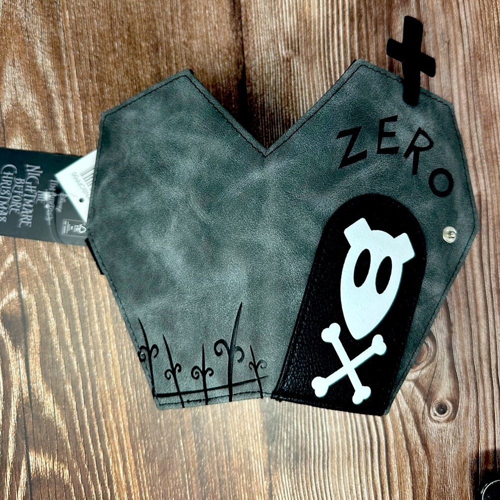 Nightmare Before Christmas Zero's Tombstone Novelty Wallet Cardholder NWT - Picture 5 of 6